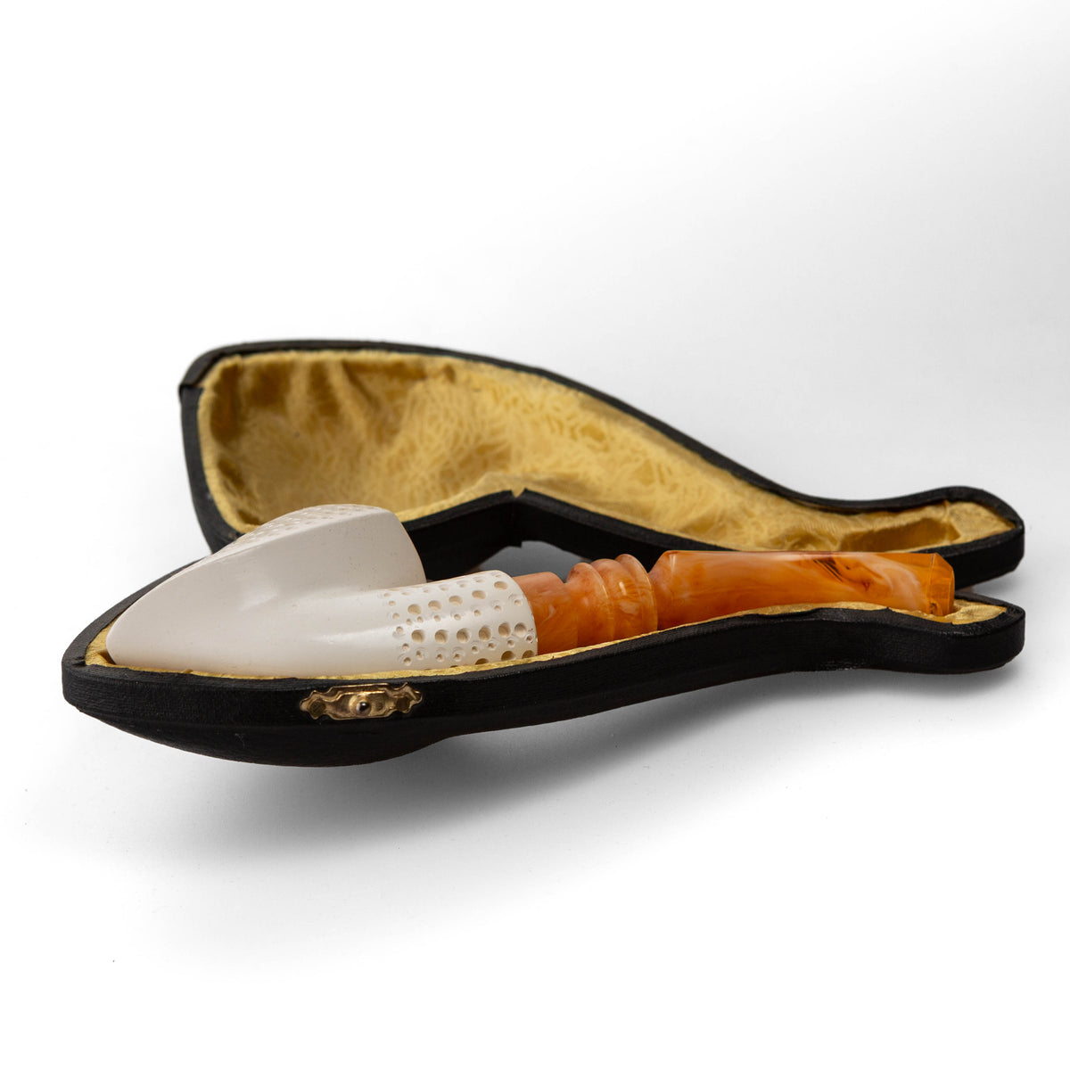 Meerschaum Pipe Düz Islemeli Elephant Foot