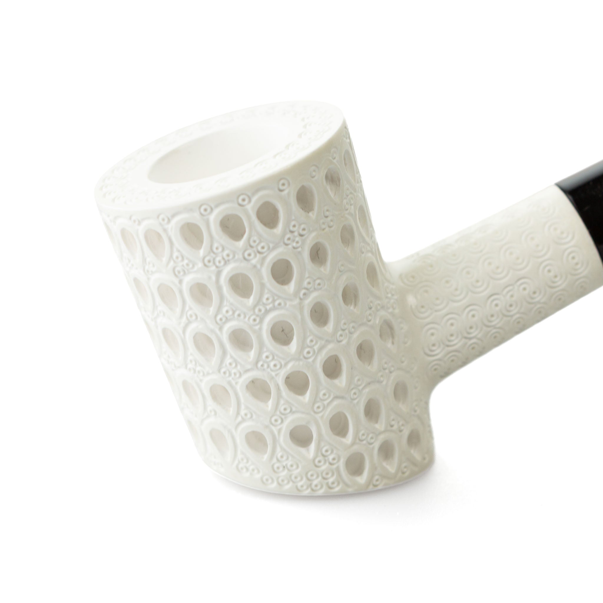 Altinay Meerschaumpfeife Stand-up Poker Carved Black