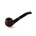 Angelo Capri Half-Bent Rotbraun Doppelring Silber