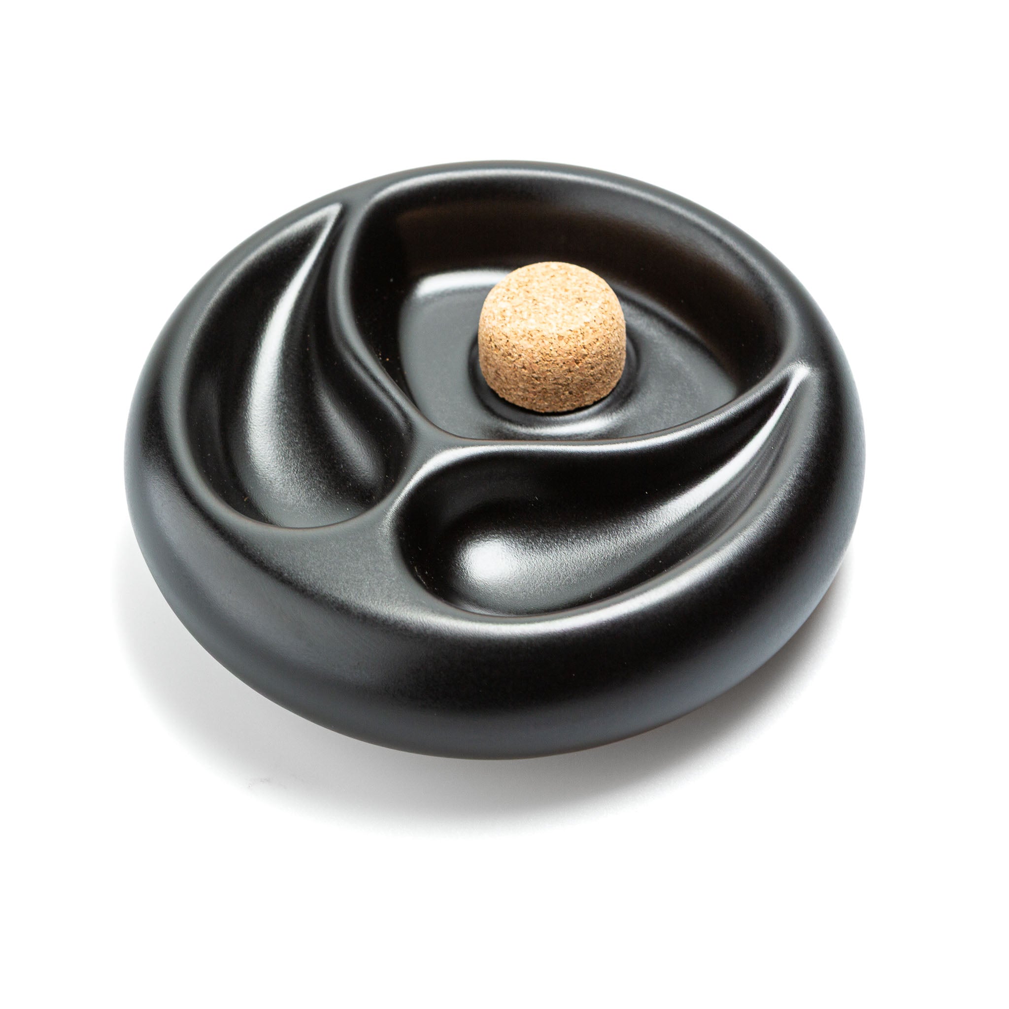Hauser Pfeifenaschenbecher Schwarz Rund 520104