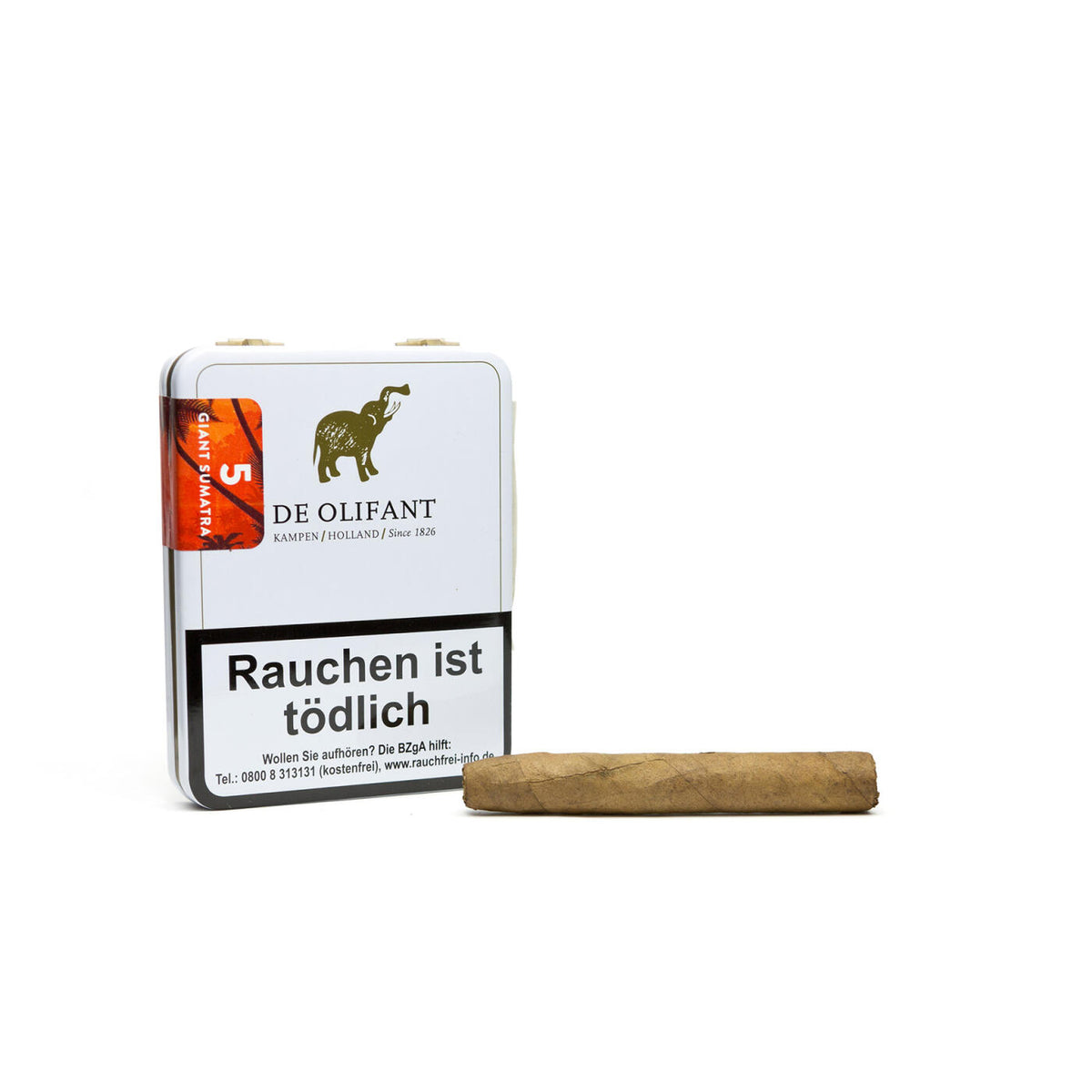 De Olifant Modern Sumatra Giant Cigarillo 5er-Blech