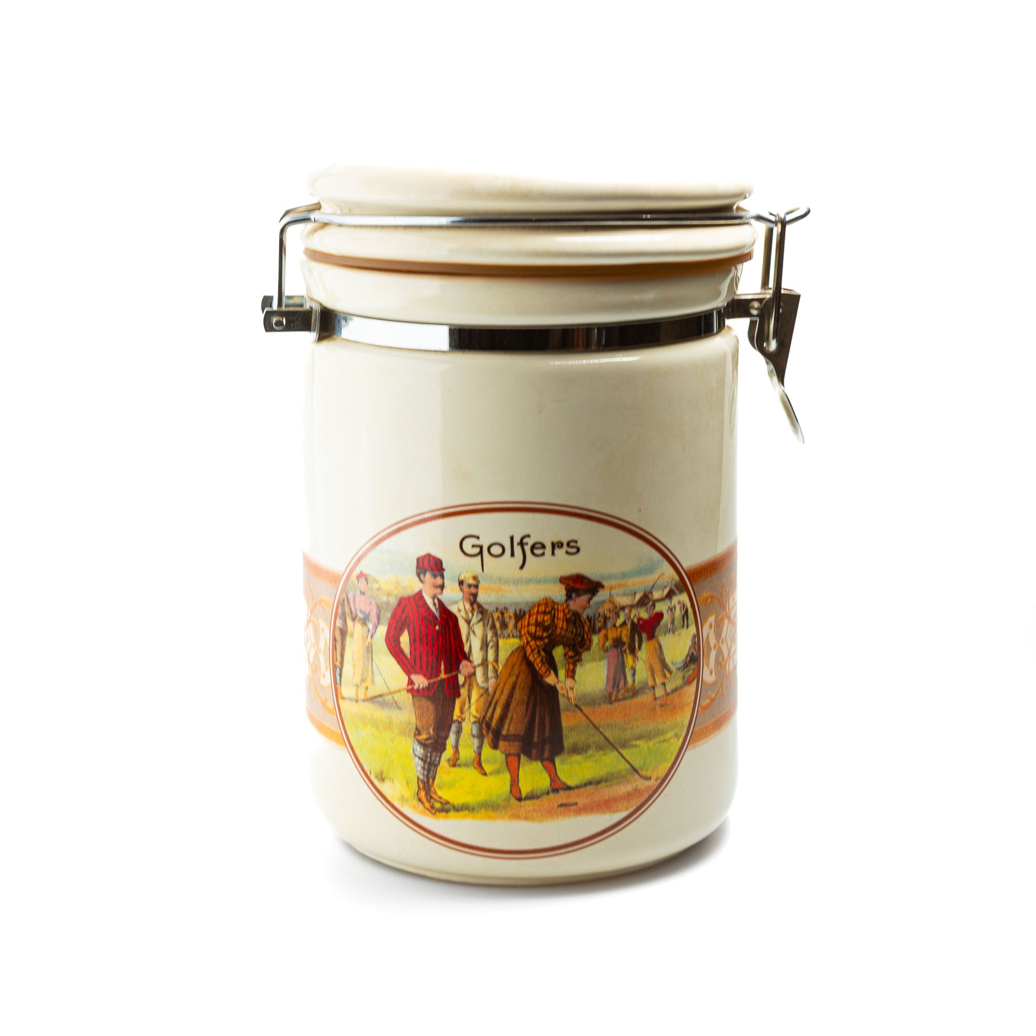 Golfers Porzellan Jar