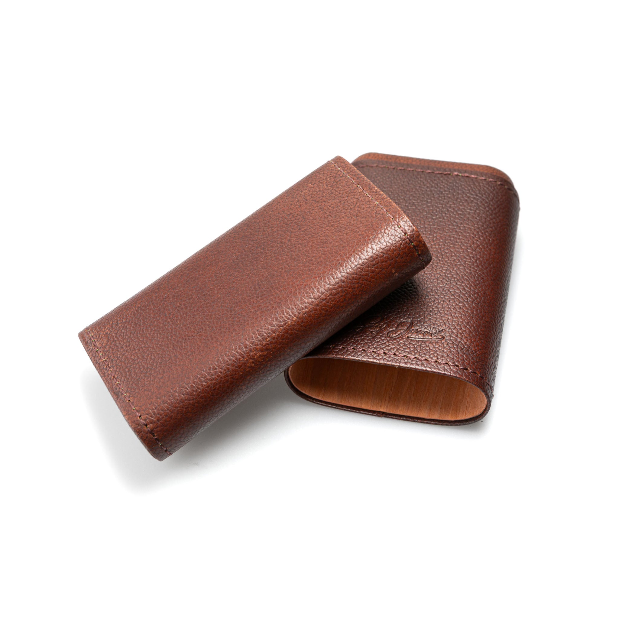 Guy Janot 3er-Zigarrenetui Robusto Bour Zedernholz
