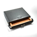 KU Design Humidor Leder Schwarz mit Schublade