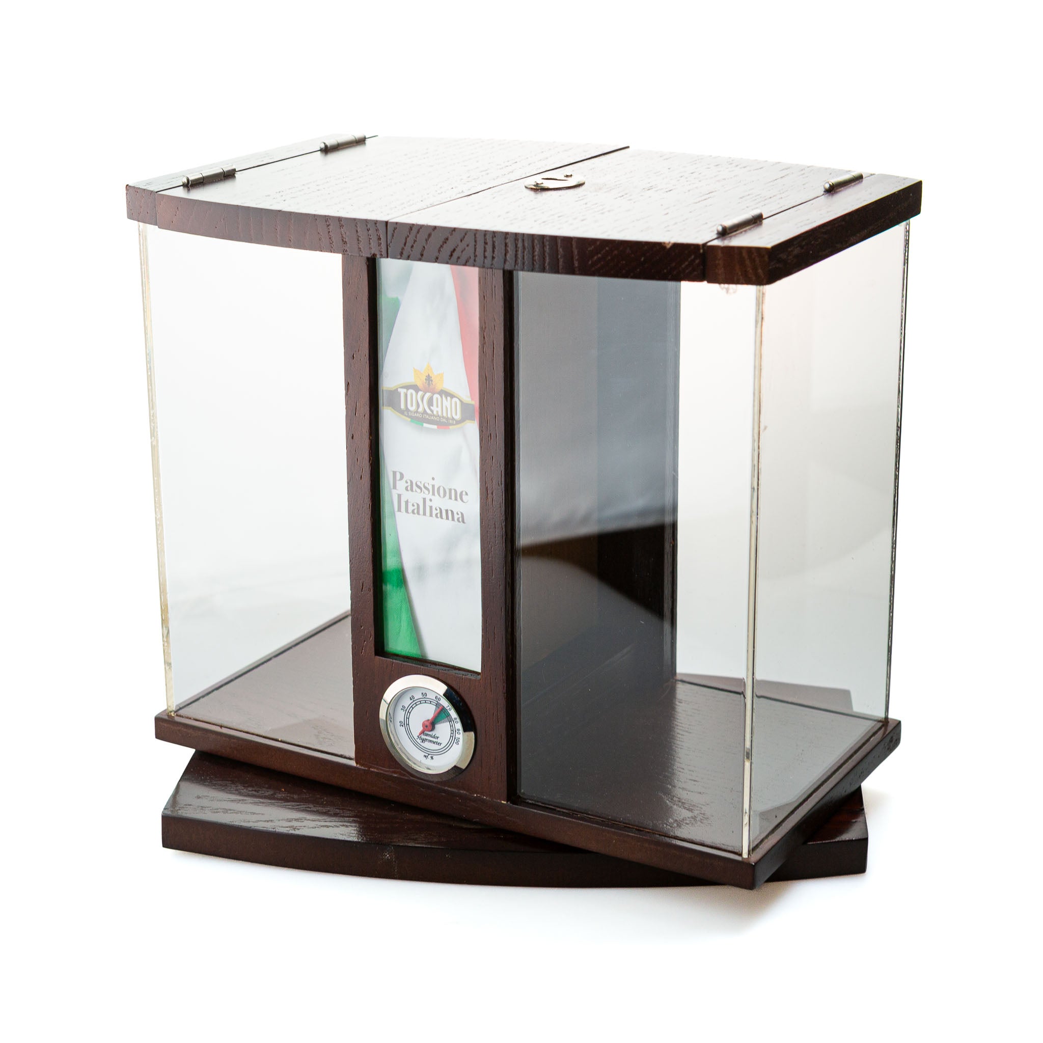 Toscano Humidor Drehbar mit Hygrometer
