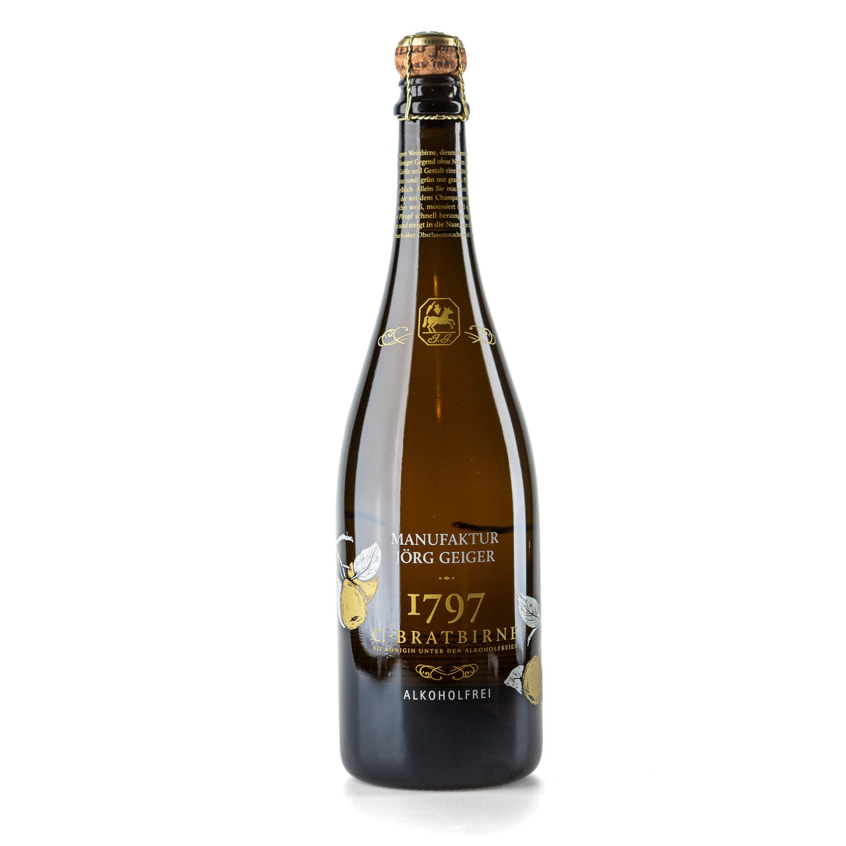 1797 C.-Bratbirne Birnenschaumwein Alkoholfrei - Manufaktur Jörg Geiger
