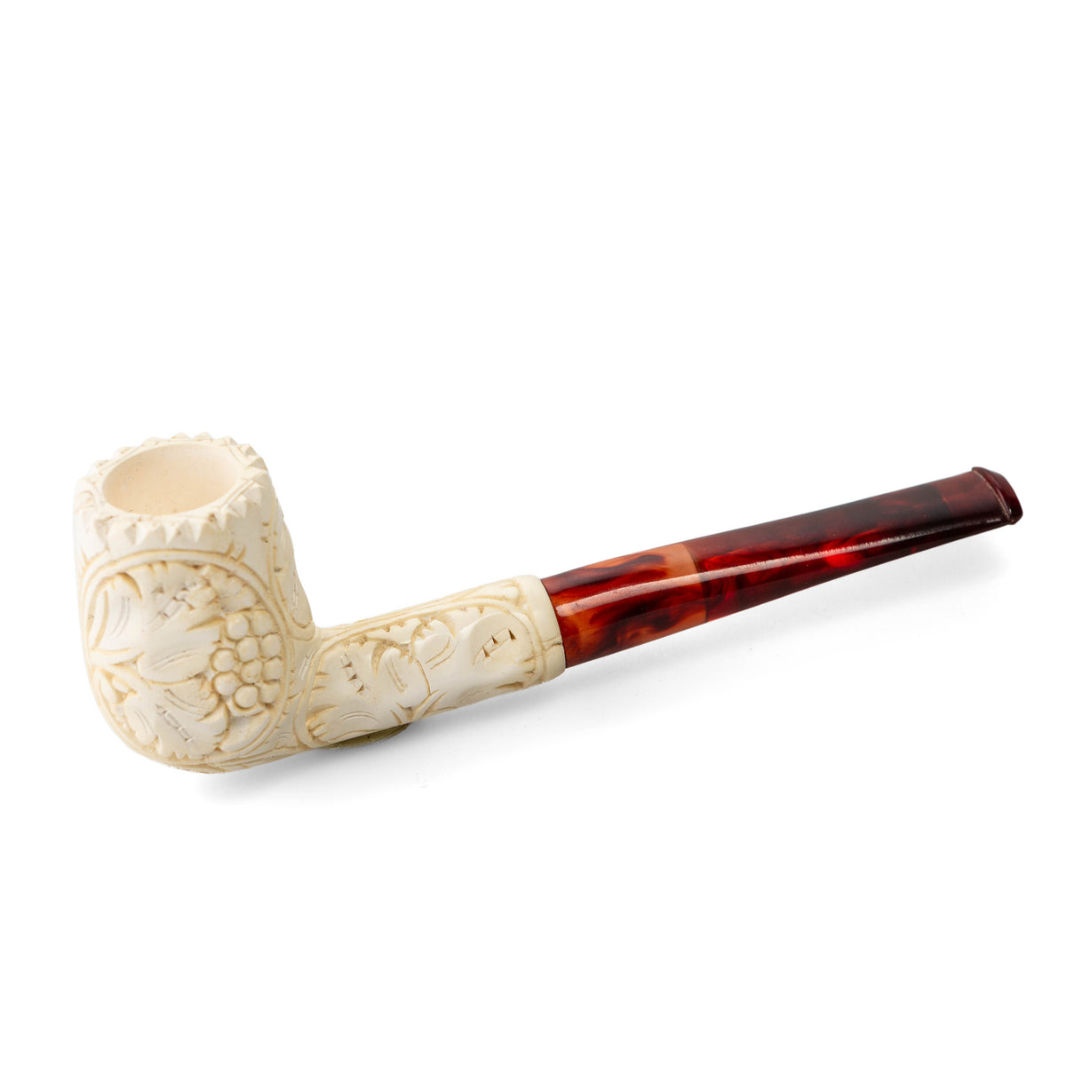 Meerschaum Grapevine Carving Pipe