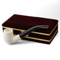Meerschaum Pipe Düz Full-Bent Red Stem