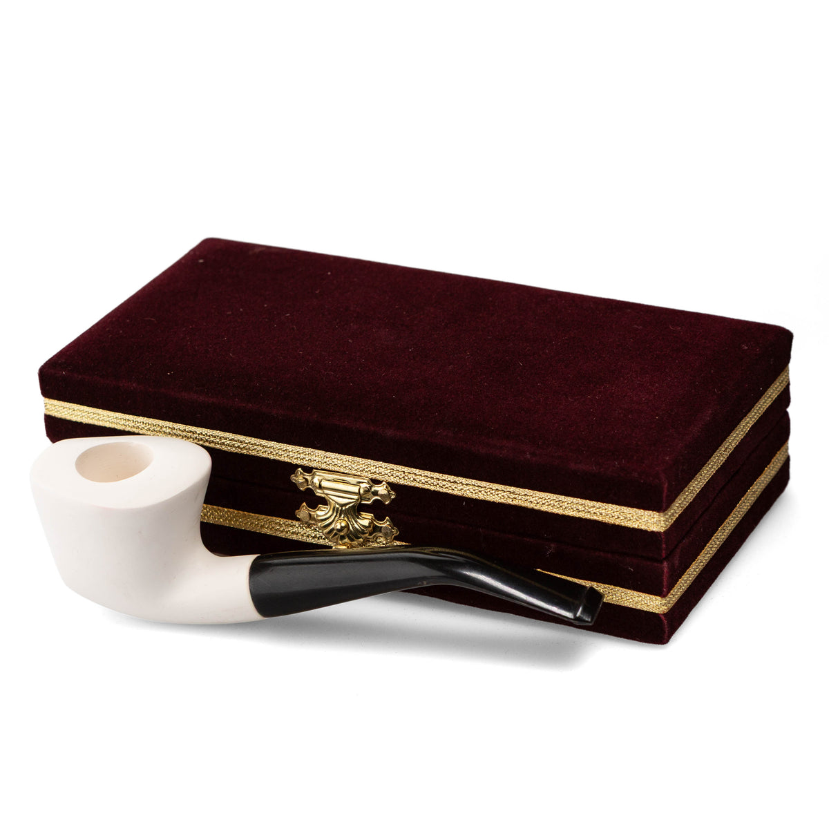 Meerschaum Pipe Düz Half-Bent Albert