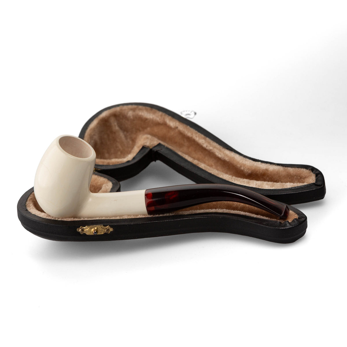 Meerschaum Pipe Düz Small Red Stem