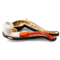 Meerschaum Pipe Düz Yifli Egg Long Half-Bent