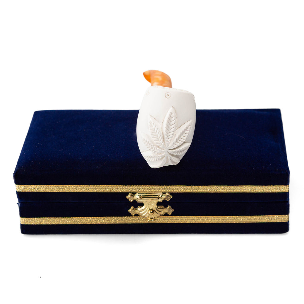 Meerschaum Pipe Islemeli Roku Düz