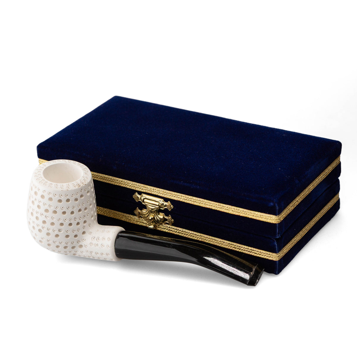 Meerschaum Pipe Lületasi Half-Bent