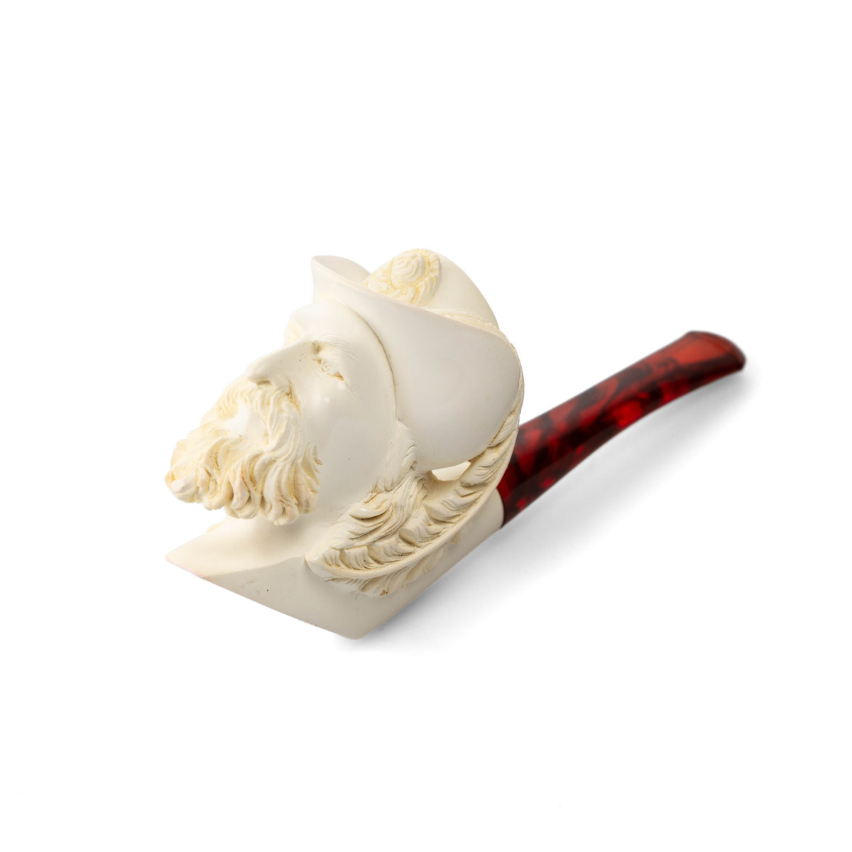 Meerschaum Rose Hat Gentleman Pipe