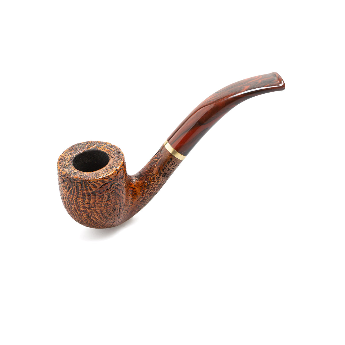 Molina Striato Brown Sandblast Bent Pot