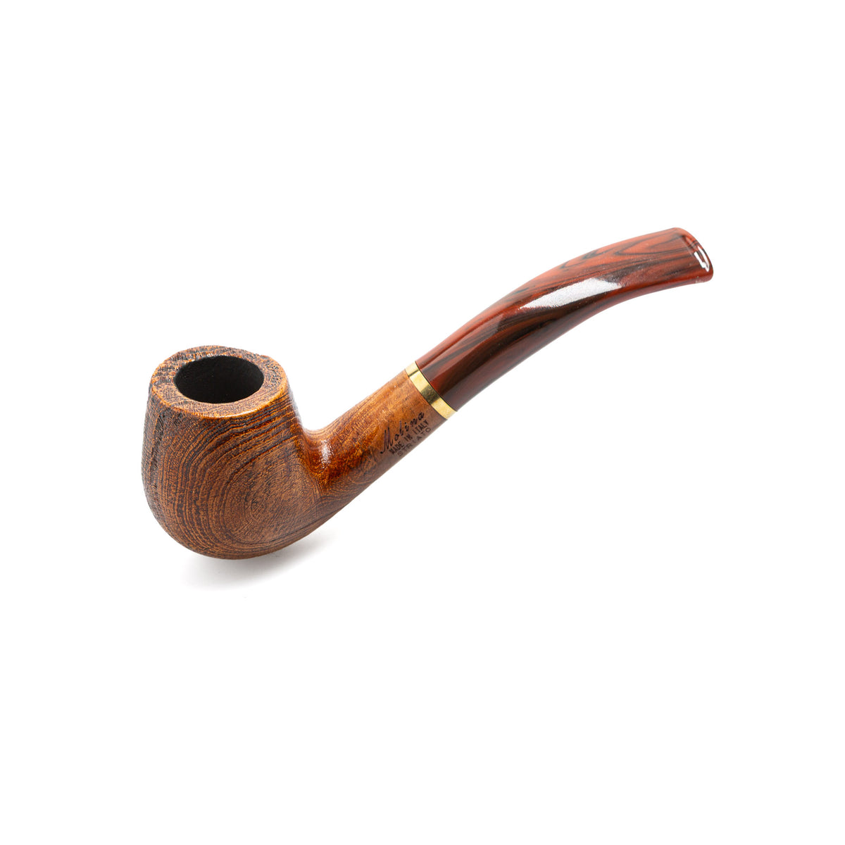 Molina Striato Brown Sandblast Half-Bent