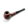No Name Straight Pipe Rotbraun mit Silberring