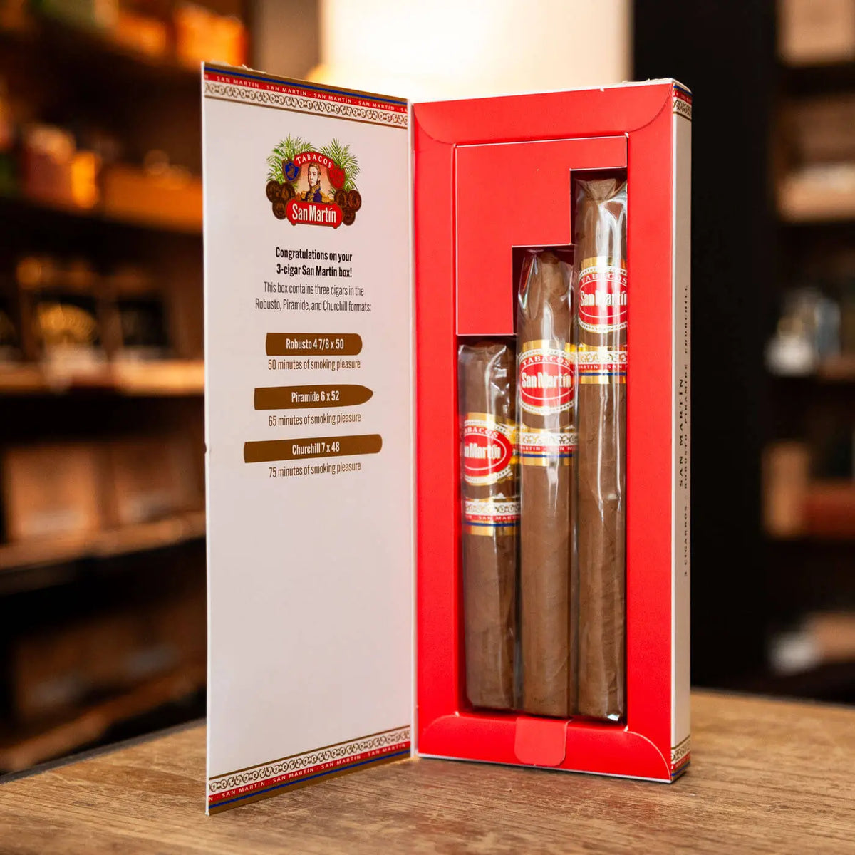 San Martin 3 Cigarros Sampler
