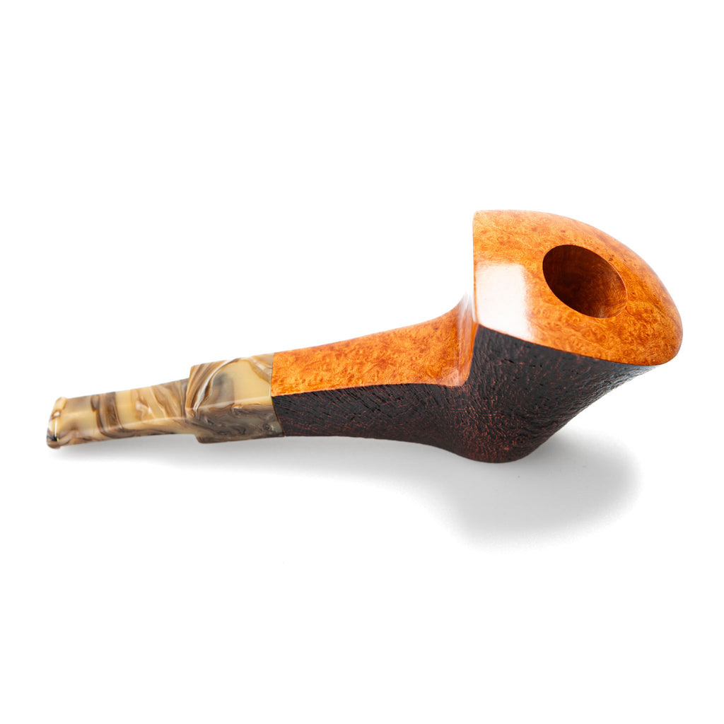 Savinelli Autograph Free Style Panel Sandblast Freehand Pipe