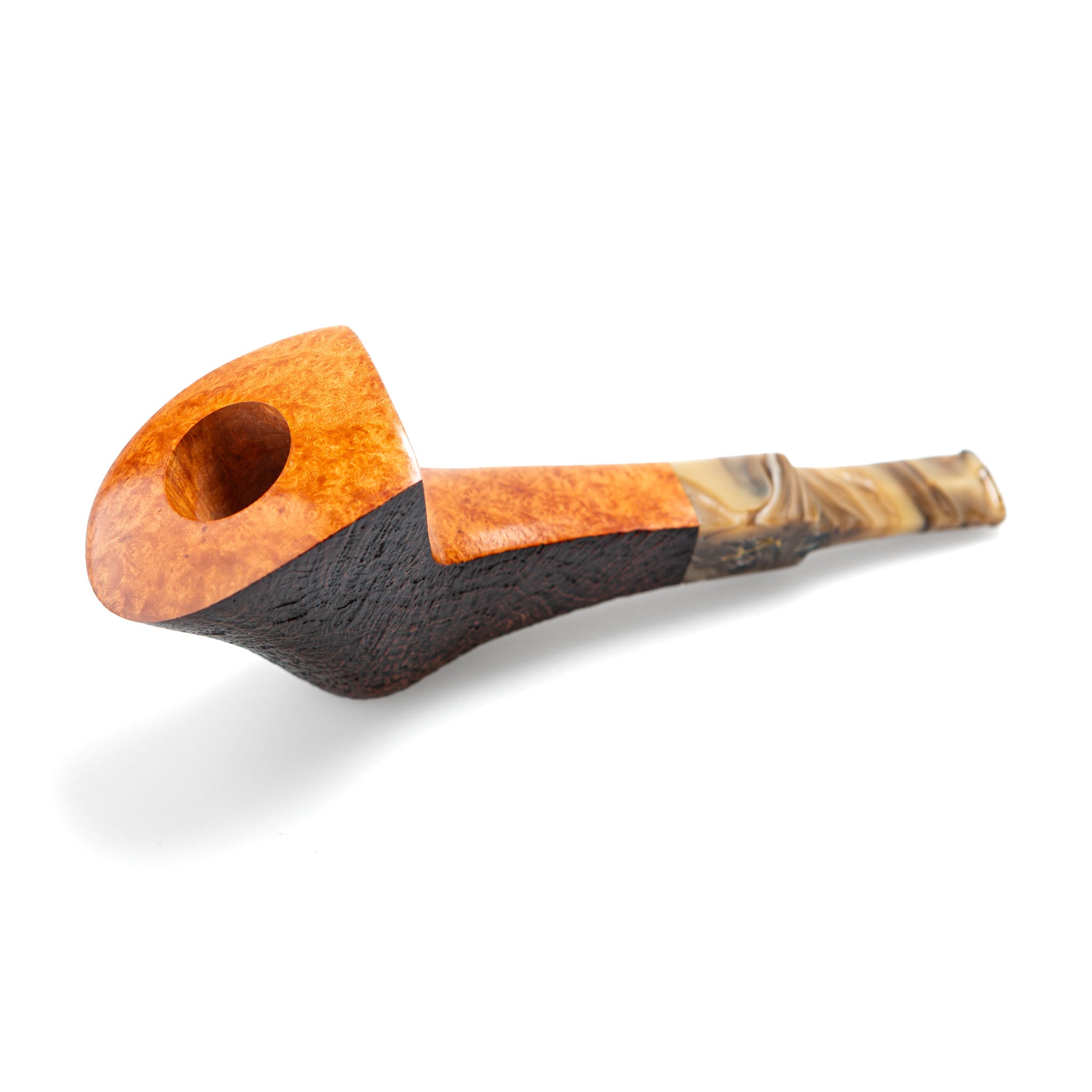 Savinelli Autograph Free Style Panel Sandblast Freehand Pipe
