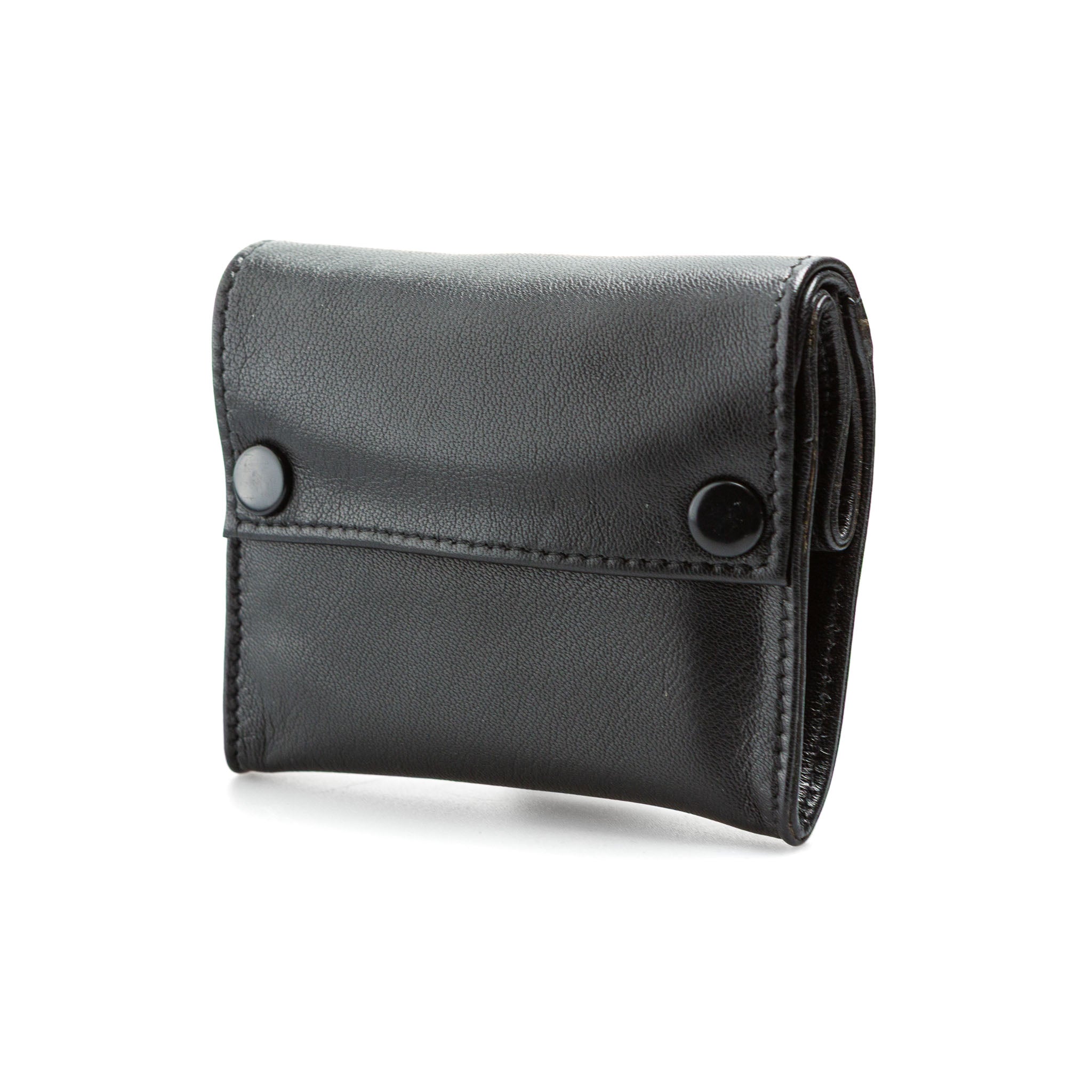 Tabaktasche Schwarz Druckknöpfe