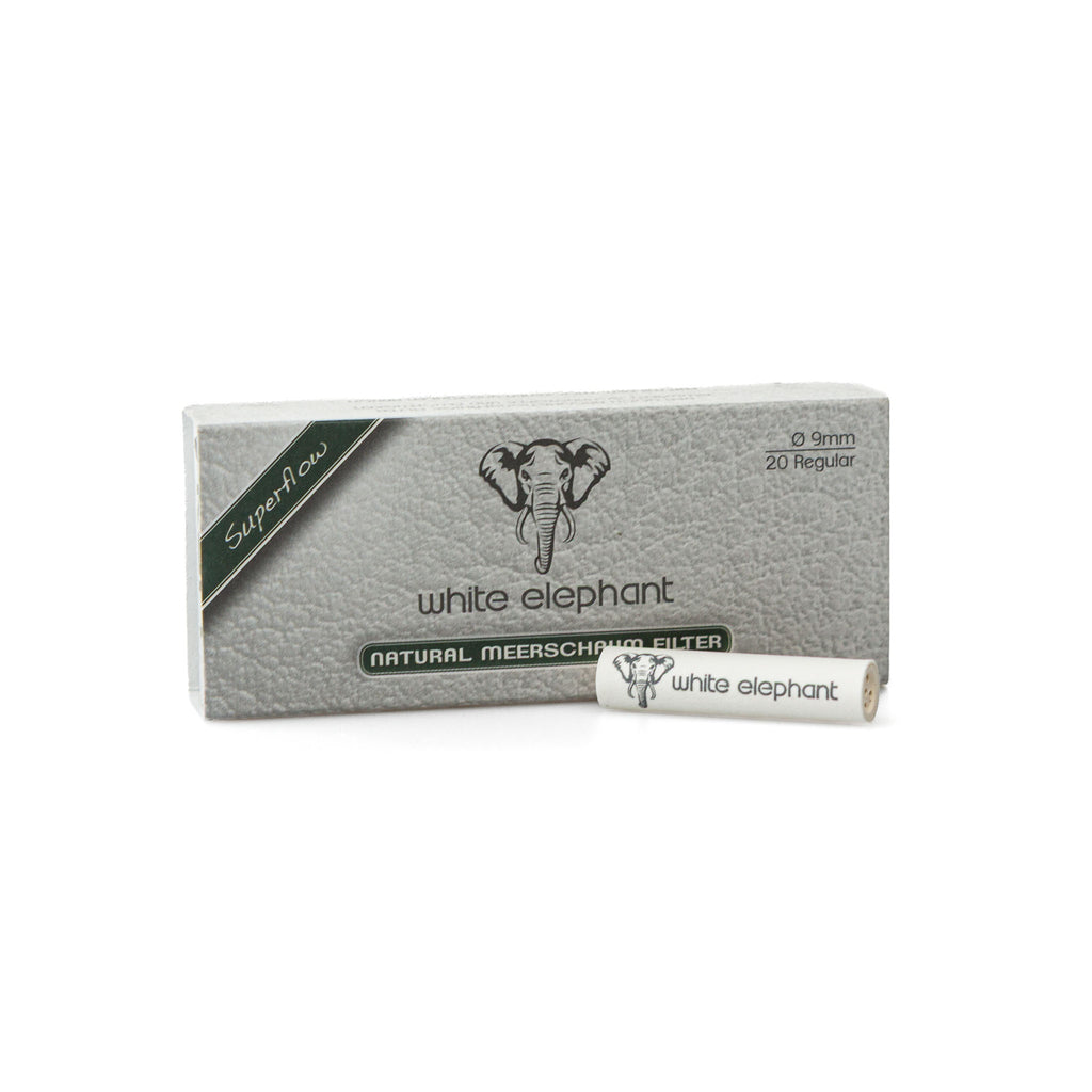 White Elephant Natural Meerschaum Filter 9mm