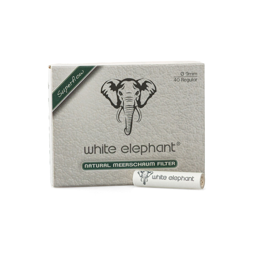 White Elephant Natural Meerschaum Filter 9mm