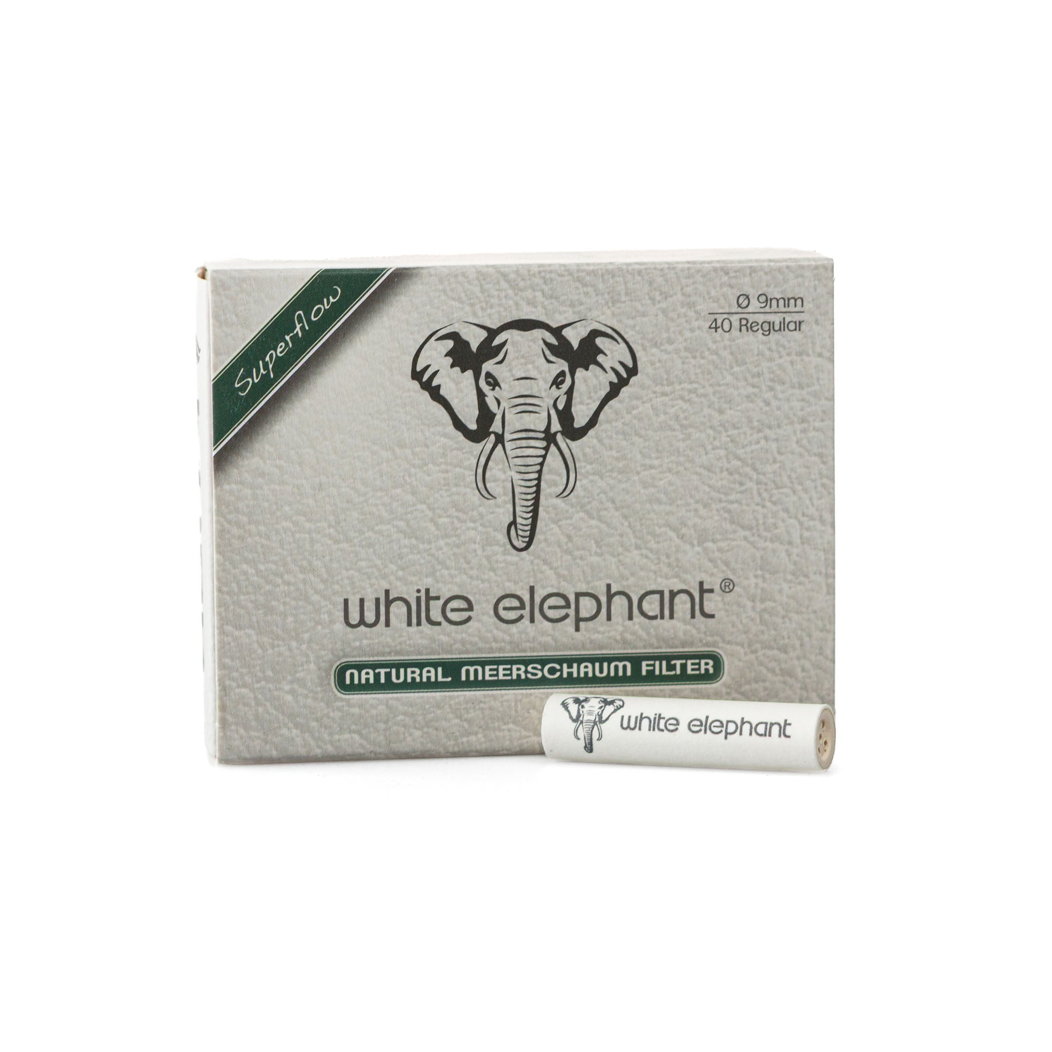 White Elephant Natural Meerschaum Filter 9mm