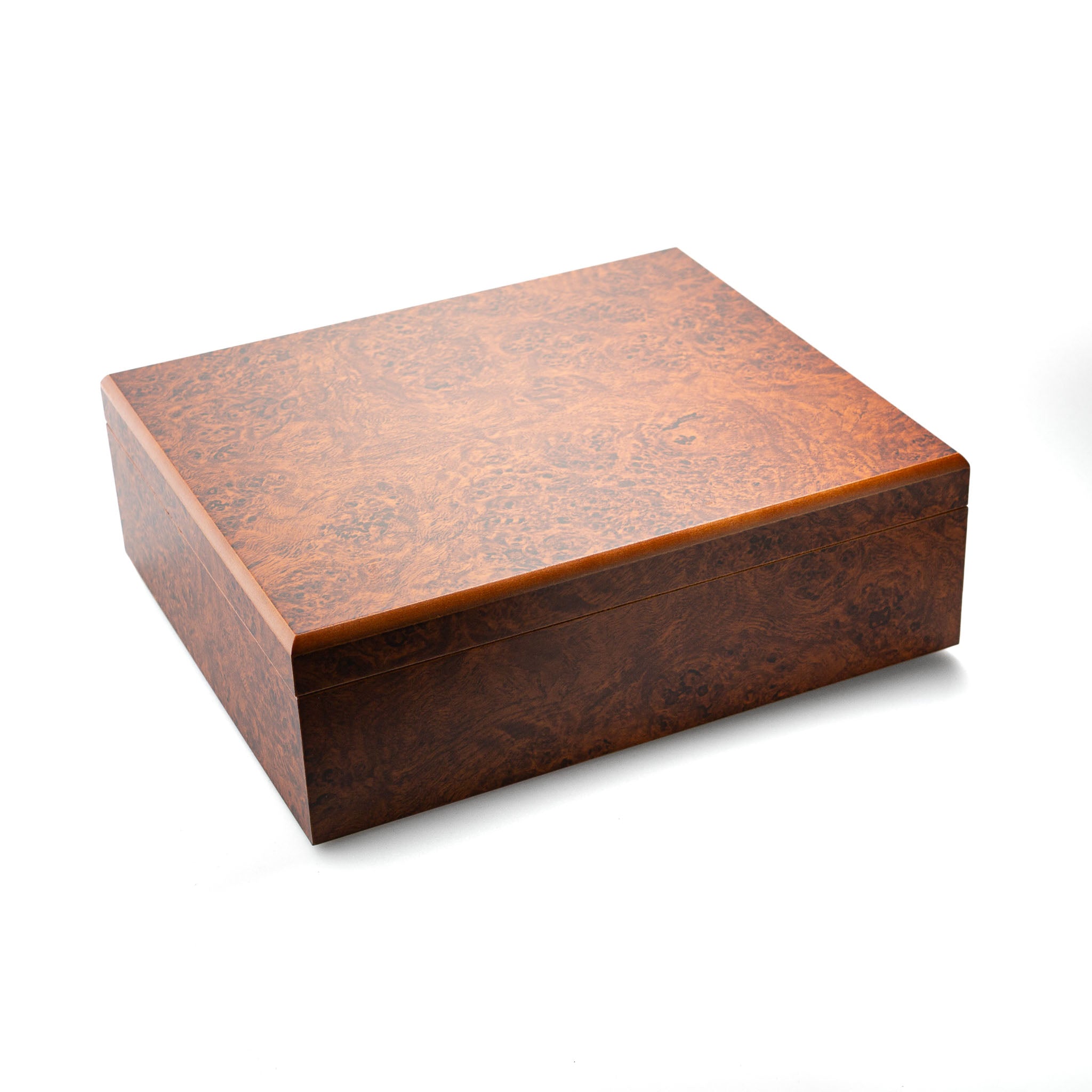 Zigarrenhumidor Klein Wurzelholz Dunkelbraun
